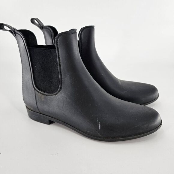 Merona Chelsea rain boot 10 black short bootie fall - Picture 1 of 5